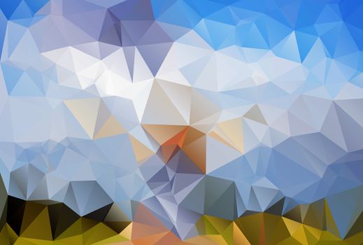 low poly style illustration,abstract rumpled triangular background