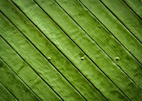 background or texture olive green wooden slatted board