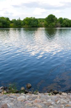 landscape with river, summer, Russia