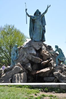 Kings Fountain at Washington Park in Albany, New York