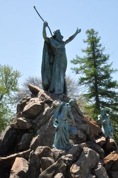 Kings Fountain at Washington Park in Albany, New York