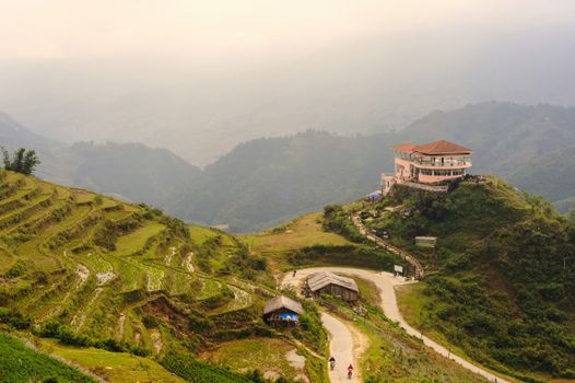 Terraced of  Cat Cat Village, Sapa Vietnam.