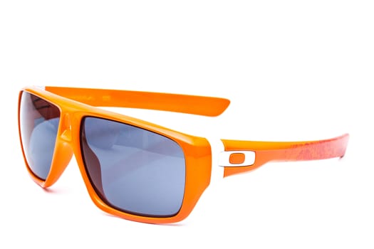 Modern fashion Sunglasses against a white background
