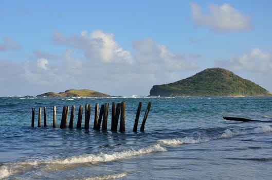 Maria island from st lucia