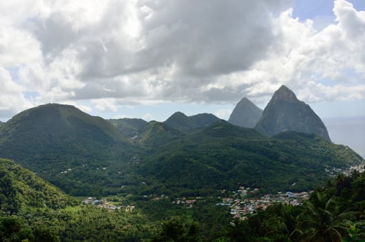 Soufreire and the pitons st lucia