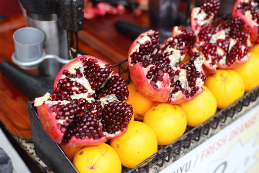 Fruits  at the street market in Istanbul, Turkey.