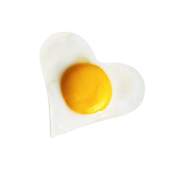 Fried egg like heart