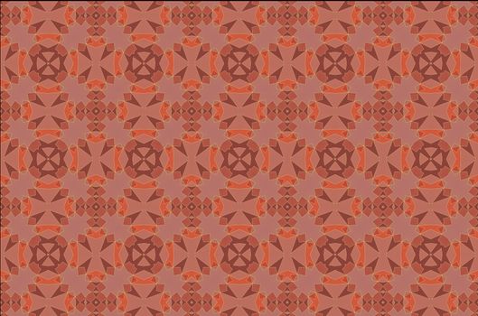abstract kaleidoscopic pattern, colorful floral background