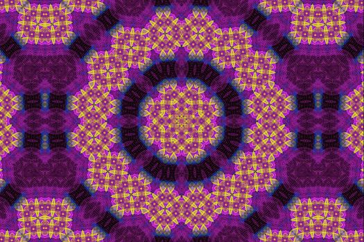abstract kaleidoscopic pattern, colorful floral background