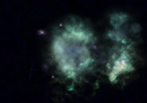 Star field in space a nebulae and a gas congestion. "Elements of this image furnished by NASA".