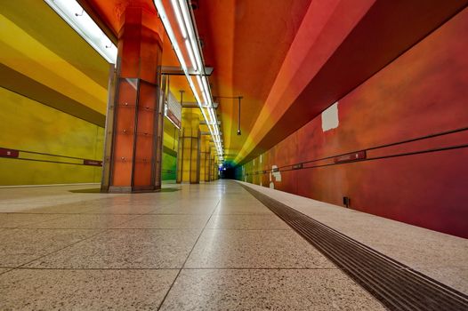 Candidplatz subway station in Munich, Germany