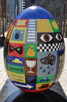 Display at The Faberge Big Egg Hunt in New York