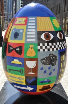 Display at The Faberge Big Egg Hunt in New York