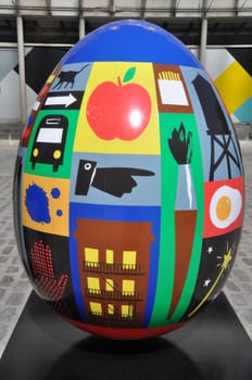 Display at The Faberge Big Egg Hunt in New York