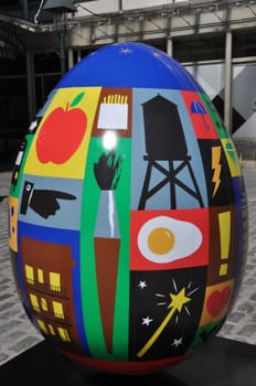 Display at The Faberge Big Egg Hunt in New York