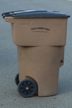 Brown Yard Waste Bin or Can