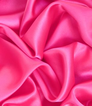 Smooth pink silk can use as background 