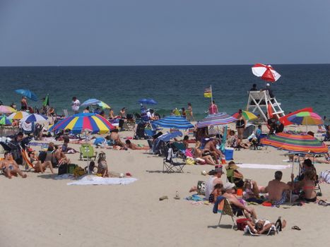 Beach at Seaside Height at Jersey Shore in New Jersey