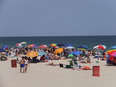 Beach at Seaside Height at Jersey Shore in New Jersey