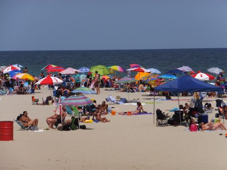 Beach at Seaside Height at Jersey Shore in New Jersey