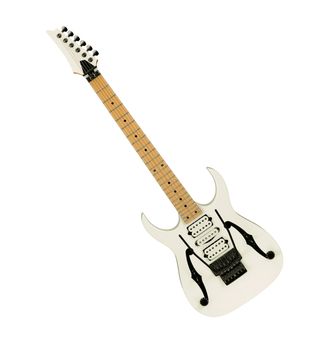 Electric guitar isolated on white