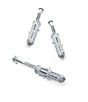 metal screw on a white background