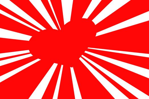 red retro style sunburst, valentine background with red heart