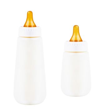 Bottles with milk for a baby