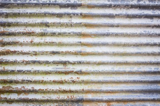 Close up of  brown rusty and old galvanize iron.