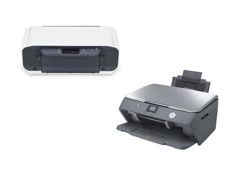 two color printer isolated