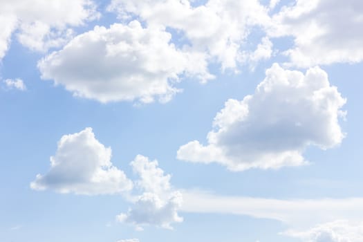 Sky with beautiful clouds, in day time.