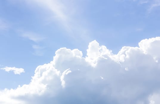 Sky with beautiful clouds, in day time.