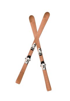 pair of skis isolated