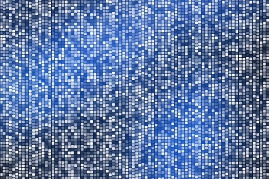 abstract square polka dots on blue background.