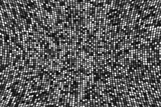 abstract square polka dots background, black and white