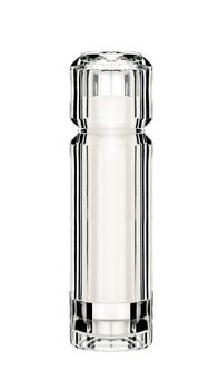close up of salt shaker on white background with clipping path