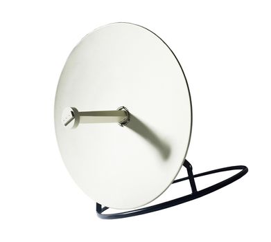Receiver.Satelite dish isolated on white backgroun