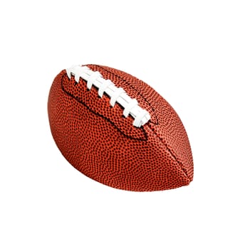 American football isolated on white background