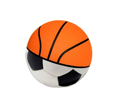 football with baketball - concept sports balls