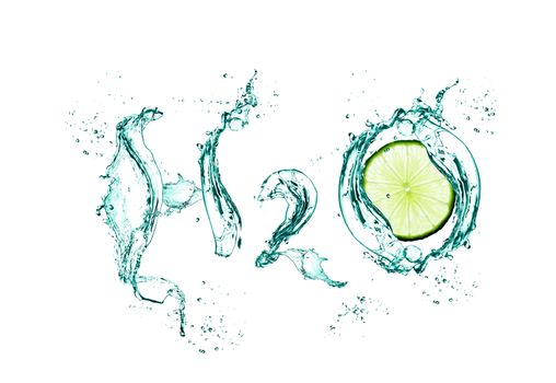 h2o with lime