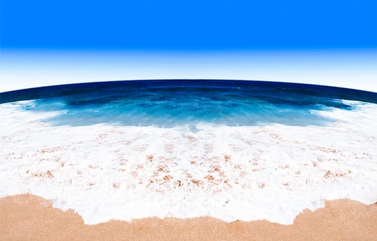 sand of beach sea - nature background
