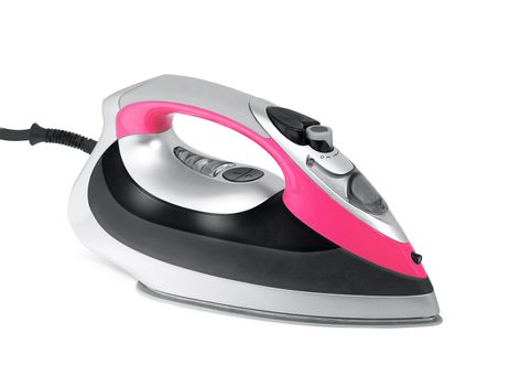 Steam iron isolated on white background