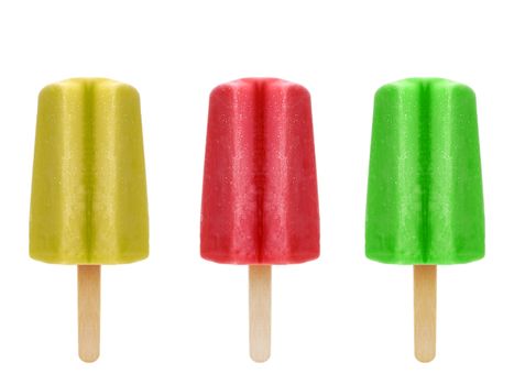 Three delicious frozen ice cream pop
