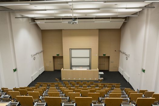 interior of modern empty conference hall