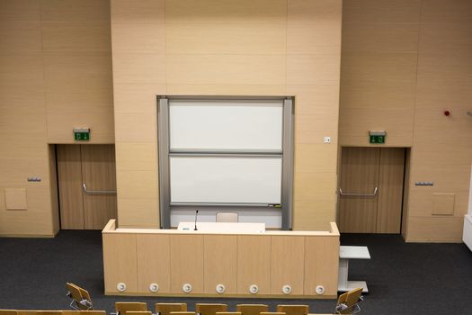 interior of modern empty conference hall