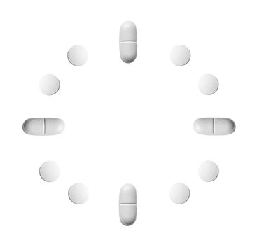 watch made up out of white tablets