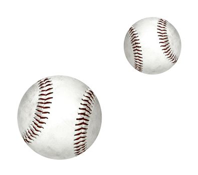 Baseball balls isolated