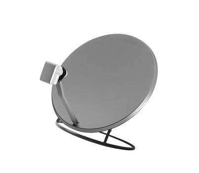 isolated satelite dish on white background