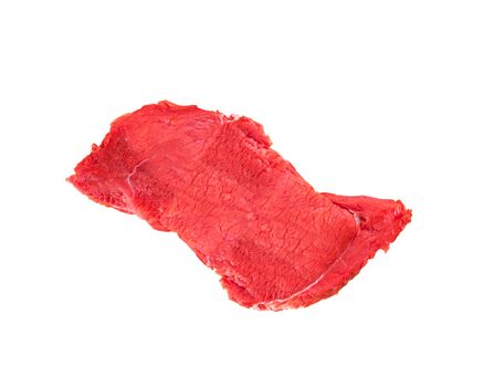 Piece of fresh meat on a white background