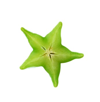 carambola on the white background